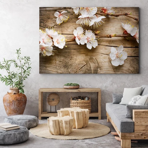 Schilderen op canvas - En het was lente - 120x80 cm