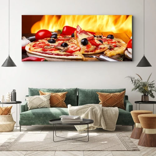 Schilderen op canvas - From Italy with love - 100x40 cm