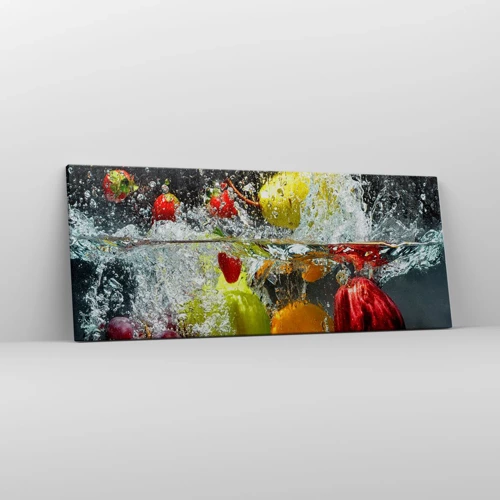 Schilderen op canvas - Fruit verfrissing - 100x40 cm