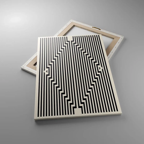 Schilderen op canvas - Geometrische illusie - 50x70 cm