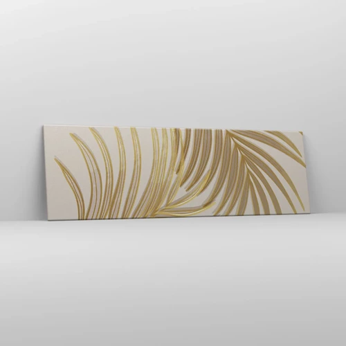 Schilderen op canvas - Gouden Palm! - 160x50 cm