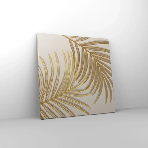 Schilderen op canvas - Gouden Palm! - 40x40 cm