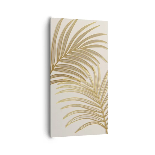 Schilderen op canvas - Gouden Palm! - 65x120 cm