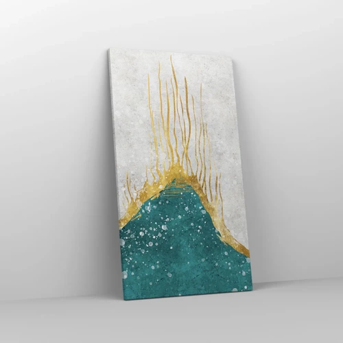 Schilderen op canvas - Gouden vloed - 45x80 cm