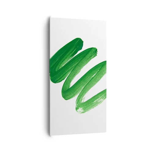 Schilderen op canvas - Groene grap - 65x120 cm