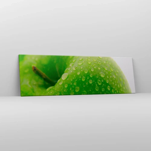 Schilderen op canvas - Groene koele frisheid - 160x50 cm