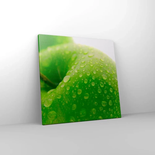 Schilderen op canvas - Groene koele frisheid - 50x50 cm