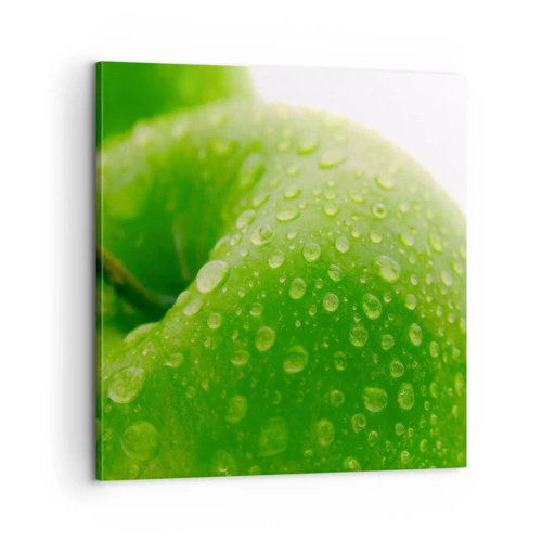 Schilderen op canvas - Groene koele frisheid - 60x60 cm