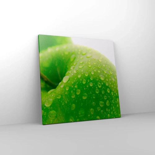 Schilderen op canvas - Groene koele frisheid - 60x60 cm