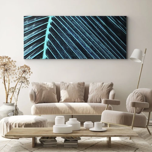 Schilderen op canvas - Groene textuur - 100x40 cm