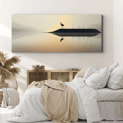 Schilderen op canvas - Heer op het meer - 100x40 cm