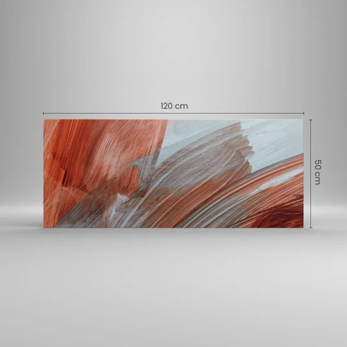 Schilderen op canvas - Herfst en winderige abstractie - 120x50 cm