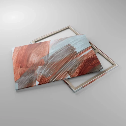Schilderen op canvas - Herfst en winderige abstractie - 120x80 cm