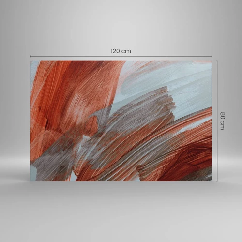Schilderen op canvas - Herfst en winderige abstractie - 120x80 cm