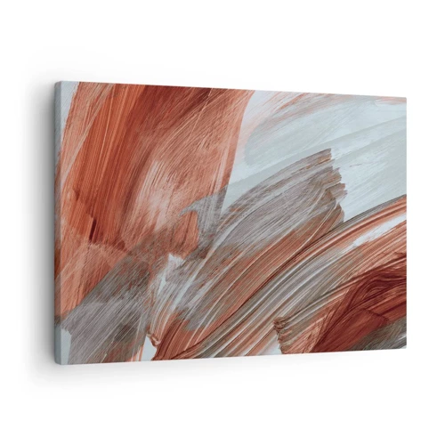 Schilderen op canvas - Herfst en winderige abstractie - 70x50 cm
