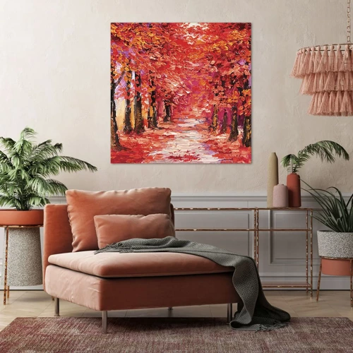 Schilderen op canvas - Herfst impressie - 30x30 cm