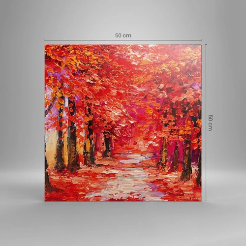 Schilderen op canvas - Herfst impressie - 50x50 cm