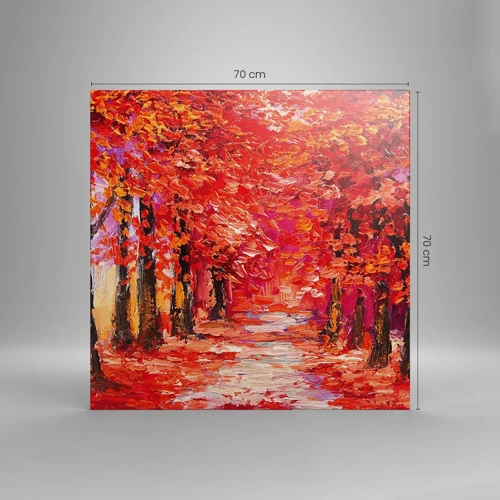 Schilderen op canvas - Herfst impressie - 70x70 cm