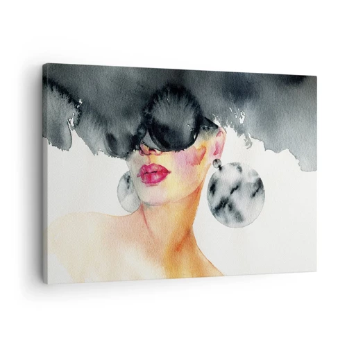 Schilderen op canvas - Het geheim van elegantie - 70x50 cm