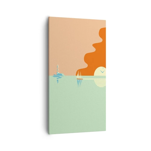 Schilderen op canvas - Het perfecte zeelandschap - 55x100 cm