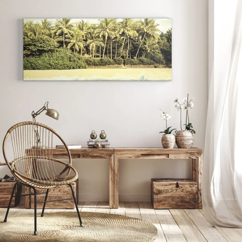 Schilderen op canvas - Hoe zit het hier? - 100x40 cm