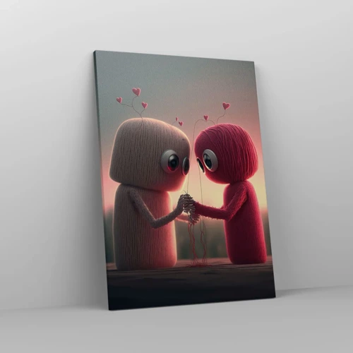 Schilderen op canvas - Iedereen mag liefhebben - 50x70 cm