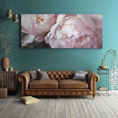 Schilderen op canvas - In bloei gestopt - 140x50 cm