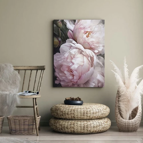 Schilderen op canvas - In bloei gestopt - 65x120 cm