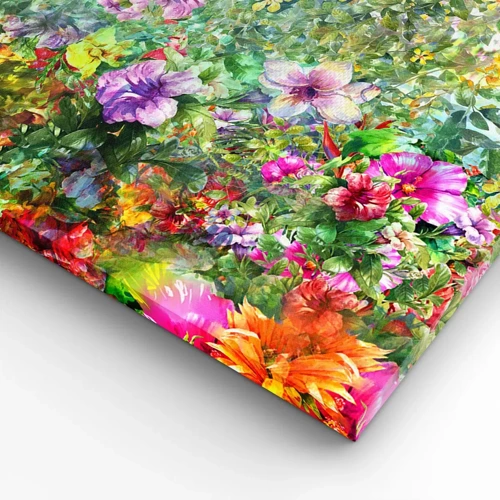 Schilderen op canvas - In bloemen voor verderf - 100x40 cm