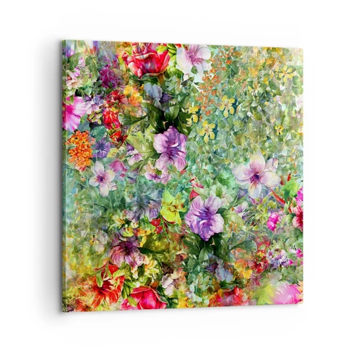 Schilderen op canvas - In bloemen voor verderf - 60x60 cm
