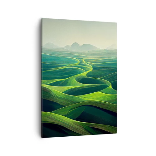 Schilderen op canvas - In de groene dalen - 50x70 cm