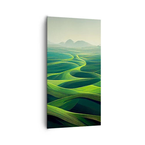 Schilderen op canvas - In de groene dalen - 65x120 cm