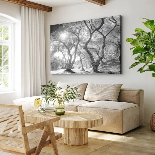 Schilderen op canvas - In de olijfboomgaard - 120x80 cm