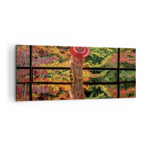 Schilderen op canvas - In de tempel van de natuur - 120x50 cm