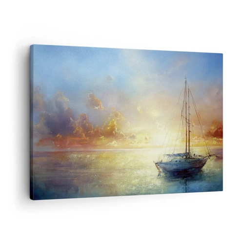 Schilderen op canvas - In een gouden baai - 70x50 cm