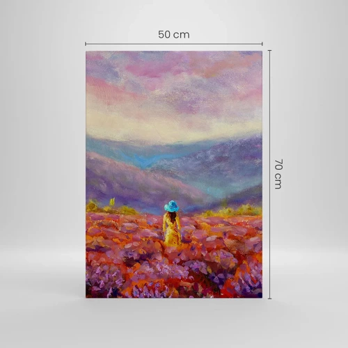 Schilderen op canvas - In een lavendelwereld - 50x70 cm