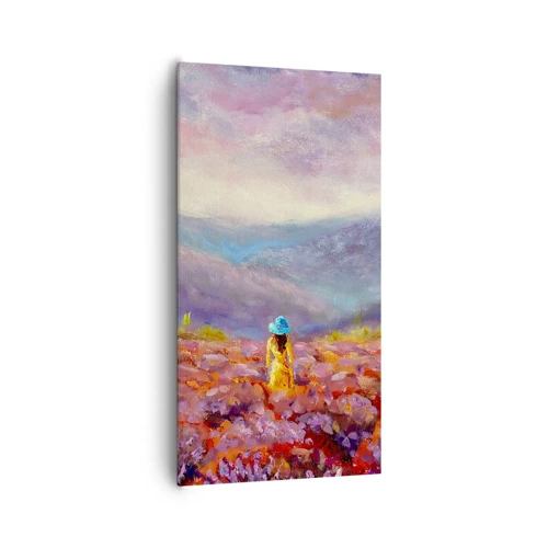 Schilderen op canvas - In een lavendelwereld - 65x120 cm
