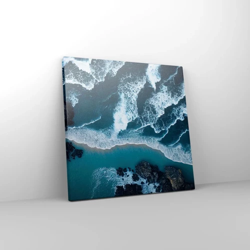 Schilderen op canvas - In golven gewikkeld - 30x30 cm