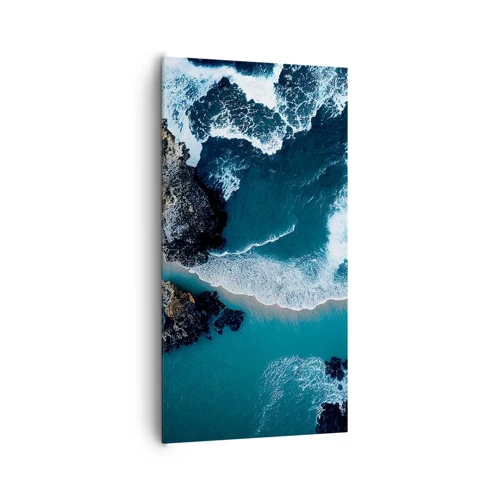 Schilderen op canvas - In golven gewikkeld - 65x120 cm
