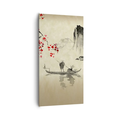 Schilderen op canvas - In het land van de bloeiende kersenbomen - 65x120 cm
