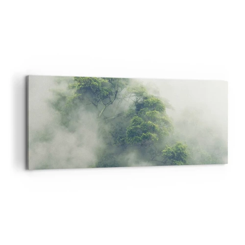 Schilderen op canvas - In mist gehuld - 100x40 cm