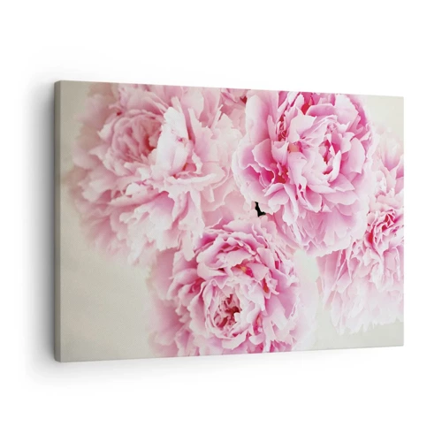 Schilderen op canvas - In roze glamour - 70x50 cm