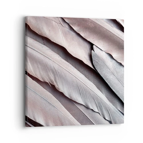 Schilderen op canvas - In roze zilver - 30x30 cm