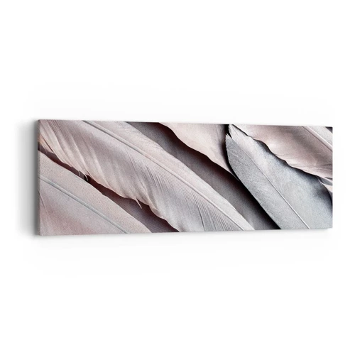 Schilderen op canvas - In roze zilver - 90x30 cm