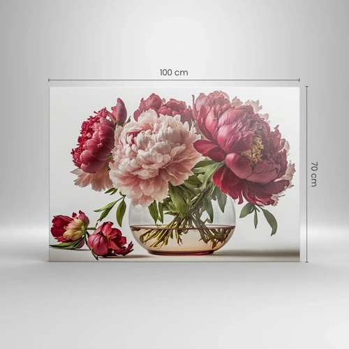 Schilderen op canvas - In volle bloei van schoonheid - 100x70 cm