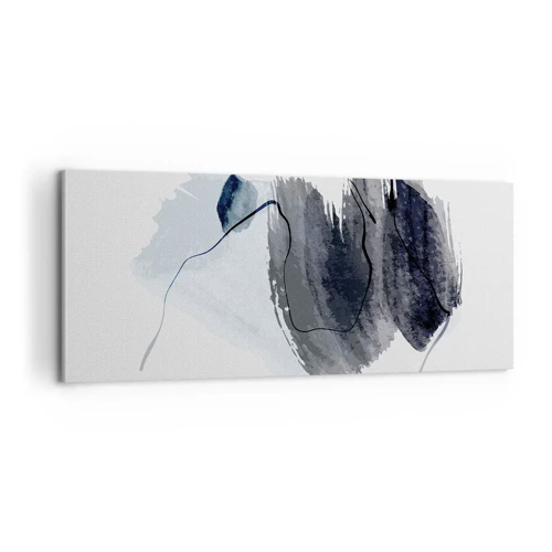 Schilderen op canvas - Intensiteit en beweging - 100x40 cm
