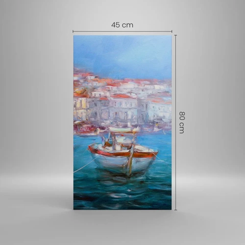 Schilderen op canvas - Italiaanse baai - 45x80 cm