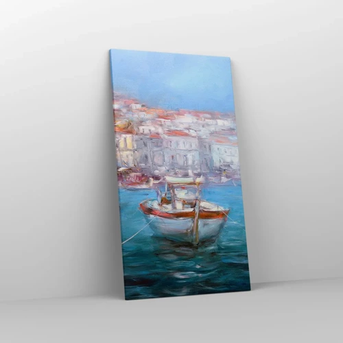 Schilderen op canvas - Italiaanse baai - 55x100 cm