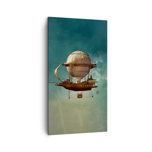 Schilderen op canvas - Jules Verne groet - 45x80 cm