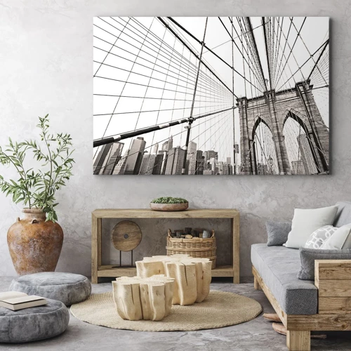 Schilderen op canvas - Kathedraal van New York - 100x70 cm